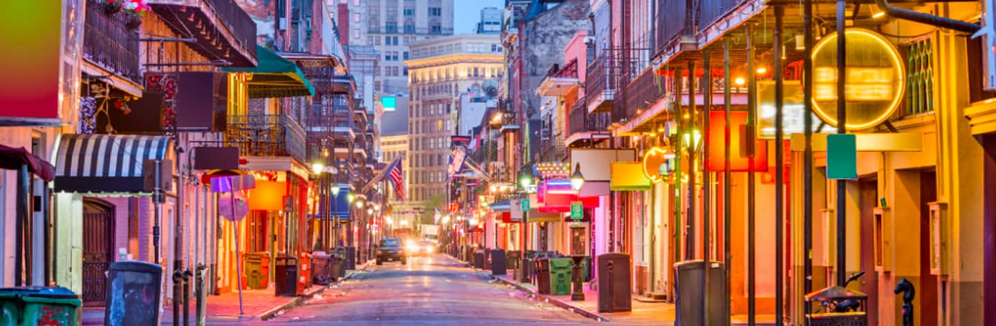 A view down Bourbon Street