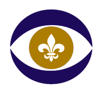 Eye with a Fleur de lis inside of it